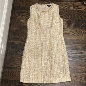 Etcetera Cream Sheath Midi Dress